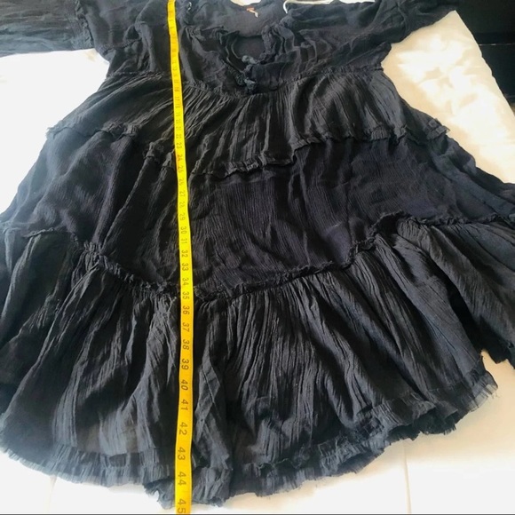 💕RARE Free People In the Moment Dress Black XS - Picture 10 of 10